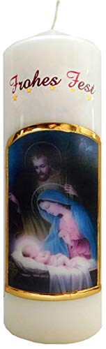 Meissner-Handel Auswahl Motiv, Weihnachtskerze 'Frohes Fest' ca. 6 x...