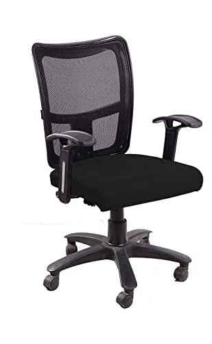 Image of NGFC Breathable Mesh Executive Chair with Padded Seat and Flip-Up Arms (Black, Pre-Assembled)