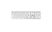 Price comparison product image Mobility Lab ML311876 Bluetooth Wireless Keyboard QWERTY English Layout ideal for Mac - White/Silver
