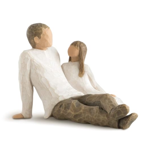 Willow Tree Father and Daughter Sculpted Hand-Painted Figure