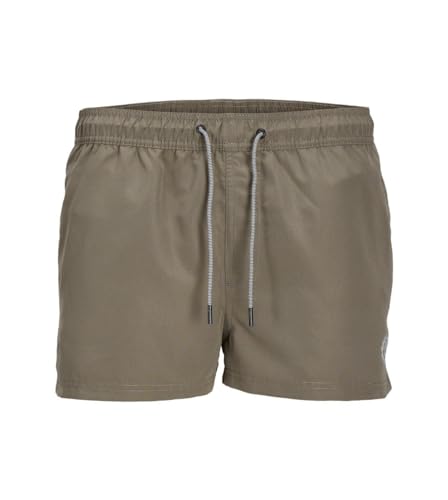 JACK & JONES Jpstbora Bora Jjswim Solid LY Bañador Corto, Verde Oscuro, L Hombres