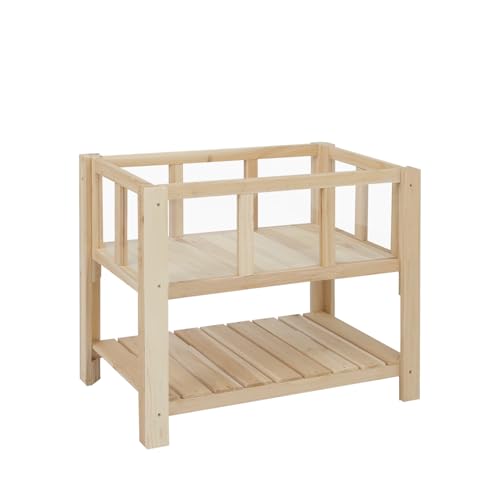 PetsCosset Small Transparent Raised Garden Bed with Legs