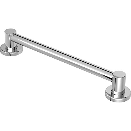 Moen YG0412CH Bathroom Safety 12-Inch Stainless Steel Modern Bathroom Grab Bar, Chrome by Moen - Used condition - US$22.37