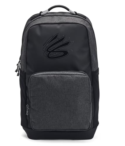 Under Armour Curry Splash Backpack Bolsa, Negro/Jet Gray Full Heather/Negro, One Size Unisex Adulto