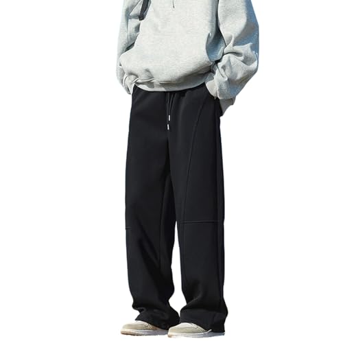 GUOYUXIAO Sweatpants for Men,Autumn/Winter Retro Sports Pants,Casual Loose Pants - Main Image