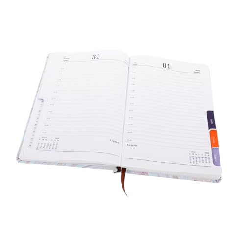 Agenda quotidien et planificateur annuel léger pour bureau voyage et notes de réunion