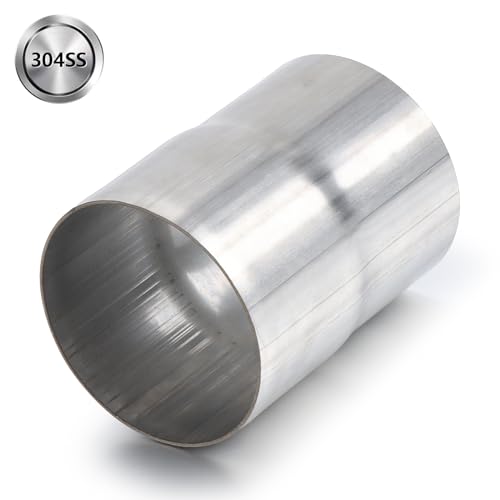 Image of A-KARCK Exhaust Adapter Connector 3 inch ID to 3 inch OD, Exhaust Pipe Reducer 4 inch Overall Length 304 Stainless Steel