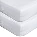 Cubrecolchón Impermeable y Transpirable con TPU y Cierre de Cremallera, Cobertura Completa, Funda colchón, Protección Integral, Lavable, Color Blanco para Camas de 150 x 190/200 cm - 2 Piezas