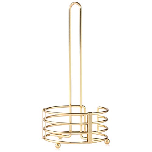 Buruis Standing Paper Towel Holder, 13 X 6 Inch Modern Decorative Countertop Rolls