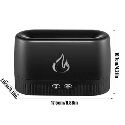 Diffuseur d'huiles essentielles effet flamme de cheminée 17cm