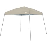 Quest 10 Ft. X 10 Ft. Slant Leg Instant Ez up Pop up Recreational Tent Canopy (Khaki)