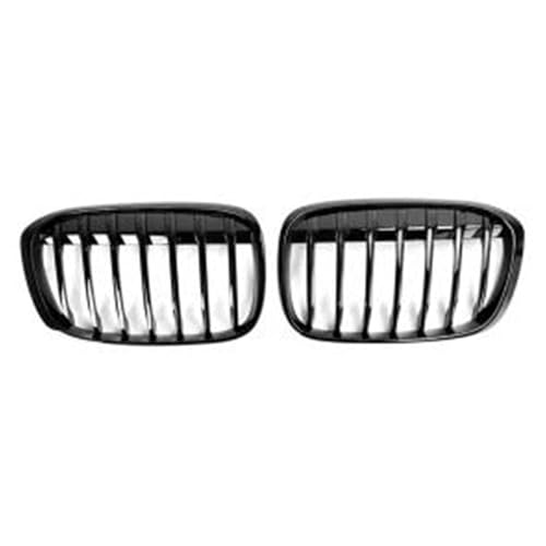 Calandre avant pour X1 F48 2016-2017 grille de pare-chocs noire à lattes uniques