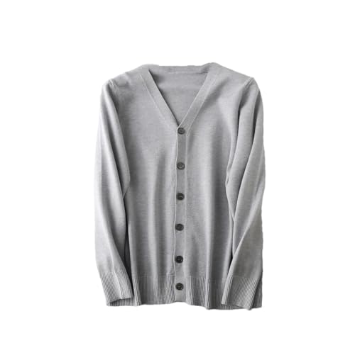 Men's V-Neck Knit Cardigan Sweater Casual Loose Solid Long Sleeve Cardigans