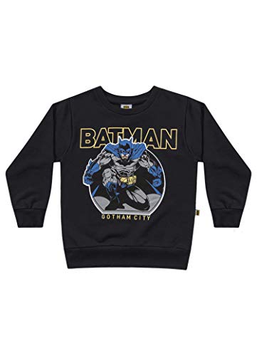 Blusa Moletom Batman, Fakini, Meninos, Preto,1