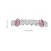 VOSAREA Hip Hop Grill with Rhinestones Upper and Lower Fake Kit for Women Jewelry Decorative Metal Caps for Halloween Concerts and Fashion Performances