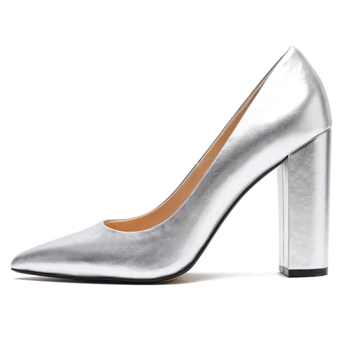 Image of Unisex High Heels for Men and Women 4.7 Inch Chunky Block Heels