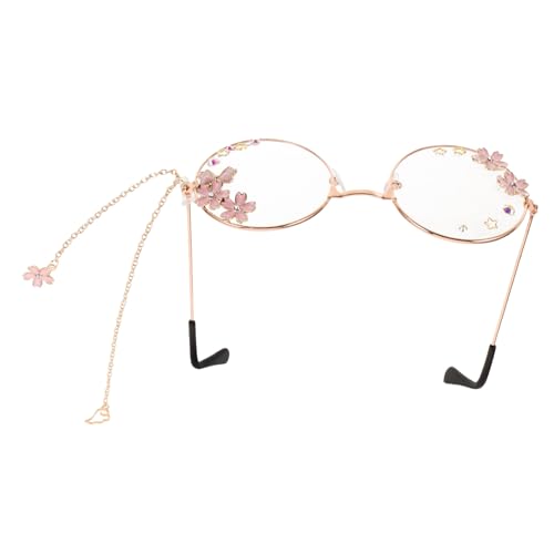 GALPADA Retro Glasses Chain Aesthetic Glasses Kawaii Cosplay Accessories for Teens