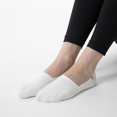 Image of Cloud Organic Terry No Show Socks Non Slip Loafer Sneaker Flats Boat Shoe Invisible Low Cut Cotton Socks For Men and Women Organic White 5Pack