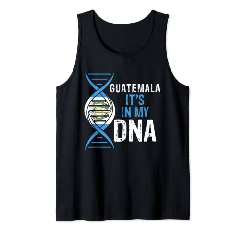 Guatemala It's In My DNA Proud Guatemalan Guatemala Flag Camiseta sin Mangas
