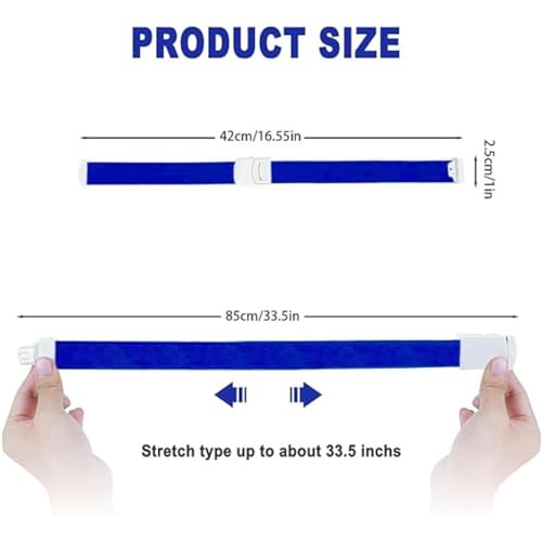 Image of Premium Elastic Medical Tourniquet Belt with Buccal /High Elasticity for Blood Collection - Adjustable, Quick-Release for Blood Collection & Emergency First Aid. (blue, Pack Of 4)
