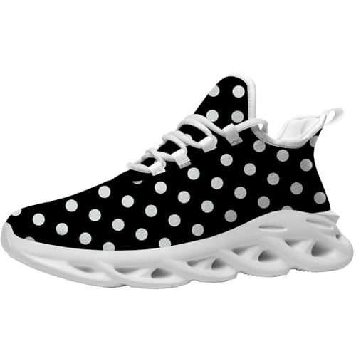 Polka Dot Shoes Fashion Sneakers Running Walking Tennis Shoes for Women