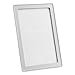 Lawrence Frames Metal Picture Frame with Delicate Outer Border of Beads, Silver, 4x6