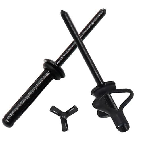 Opfiue 3/16" x 1" Tri-Grip Pop Rivets - 60 Pack Black