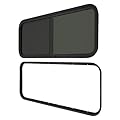 TITIDU RV Camper Window Teardrop Horizontal/Vertical Sliding Glass Door 42 W X 22 H Replacement Window
