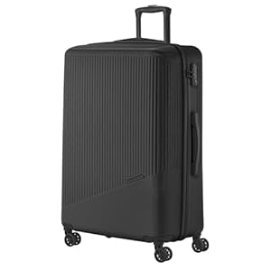 Travelite Koffer met 4 wielen, 3-delig, maten L/M/S, bagage serie Bali: ABS hardshell trolleys, zwart, Trolley Größe L (77 cm), Trolley met harde schaal met 4 wielen