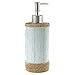 Avanti Linens - Soap Dispenser/Lotion Pump, Guest Bathroom Essentials, Coastal Inspired Bathroom Decor (Beachcomber Collection)