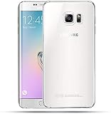 NEW'C Coque pour Samsung Galaxy S6 Edge Plus, Ultra Transparente Silicone en Gel TPU Souple Coque de Protection avec Absorption de Choc et Anti-Scratch