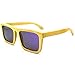 WOODFUL Bamboo Wood Sunglasses - 100% Hand Made Wooden Sunglasses with Bamboo Sunglasses Case,Polarized Sunglasses for Men and Women (bamboo color, purple)