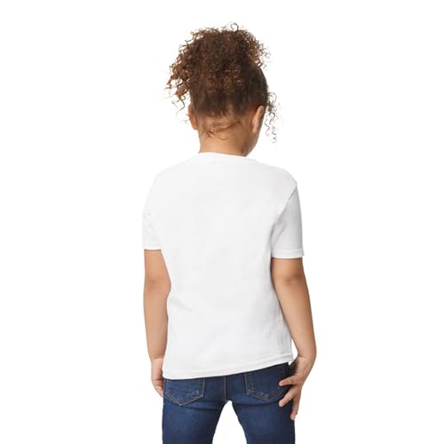 Gildan Youth Toddler T-Shirt, Style G5100P, 2-Pack, White, 4T - image 5