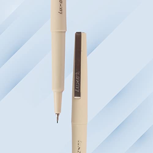 Image of Pilot V7 Liquid Ink Roller Ball Pen & Luxor Graphic Micro Pen Assorted Bopp Pouch (pack of 10 pen)
