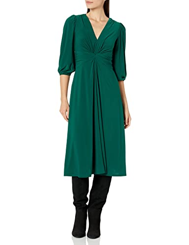 Robe midi à nouage twist knot Vince Camuto coupe cintrée et fluide