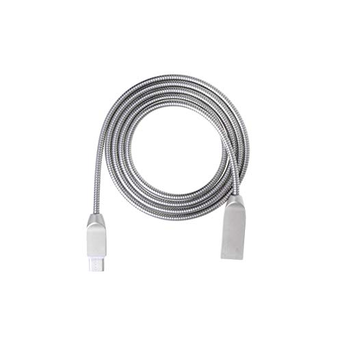 Hemobllo Phone Charger Cords Smartphone Data Line Zinc Alloy Cable Compatible for Android Phone(Type C Data Lineï¼‰