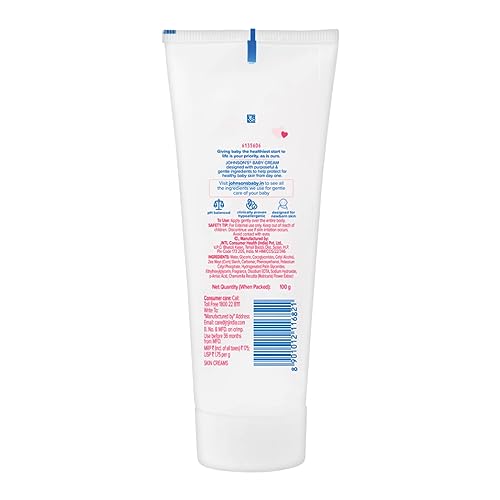 Image of Johnson & Johnson Baby Soap For Bath Combo Offer Pack, 100G (Buy 3 Get 1 Free) & Johnson's Baby Cream For Summer, 100G