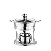 Opieka Dishes Bufet Ciepełko Cieplejsze, Stal Nierdzewna Okrągły Trwałe Zupa Fondue Zestaw świeczki Hot Gunek Zestaw Dorms, Restauracje, Hotele(Size:19.3 * 24CM,Color:A)