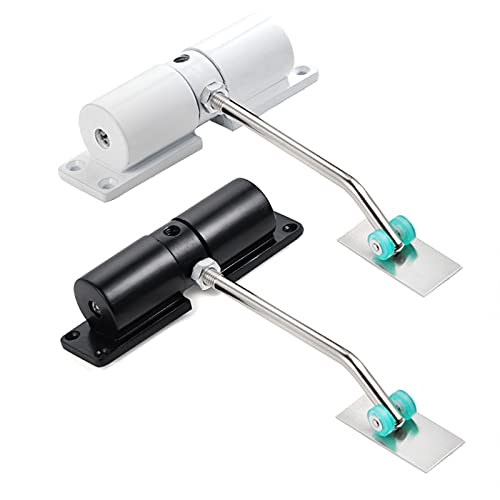 chiudiporta automatico. Chiudiporta Chiusura silenziosa automatica Chiusura idraulica invisibile for uso domestico Chiudiporta semplici piccoli Chiudiporta a molla con chiusura tampone(White)