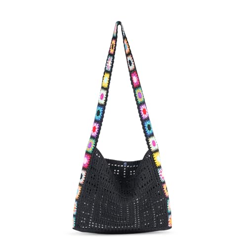 Bolso tote de crochet para playa y vacaciones miniatura 1