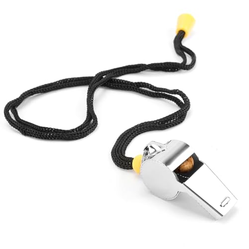 Image of Bsofing Whistle, Coaches Whistle with Lanyard, Whistle for Coaches, Whistle for Teachers, Stainless Steel Sports Whistles, Loud Crisp Sound Whistles Great for Coaches, Referees, and Officials