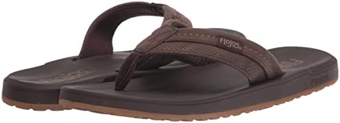 Flojos Men's LEVEE Flat Sandal, Brown, 9 | Image 6