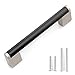 Produktbild Fulgente 128mm Schwarz Schrankgriffe, 10 Stück Modernes Stangengriff Möbelgriffe Türgriff Relinggriff für Küche Kabinett Schrank Schlafzimmer Griffe Möbel Edelstahl Metall Schrankgriffe
