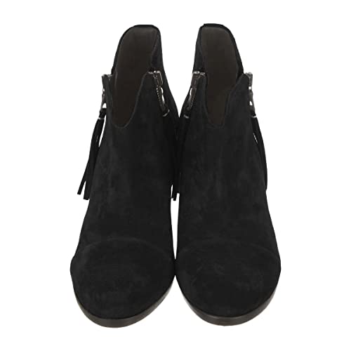 XYD Women Chic Double Side Zipper Closed Round Toe V Cut Ankle Boots High Block Chunky Heel Short Bootie Winter Basic Dressy Shoes4