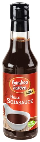 Bamboo Garden - Helle Sojasauce | Asiatische Würzsauce für helleres Fleisch und Fisch | 150 ml in der Glasflasche