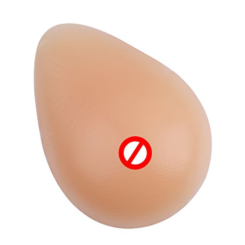 YiZYiF Prótesis Mamaria Falso 1 Par Formas de Pecho Rellenos de Silicona para Sujetador Bikini Mujer Tetas Falsas Externos Mastectomía Transgénero Cosplay Color Carne 85g