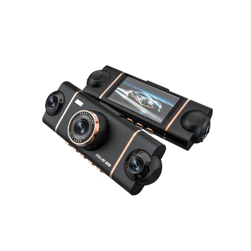 Dash Cam Front Rear Inside & Left Right, Car Camera, 24H Parking Mode, G-Sensor, Loop Recording