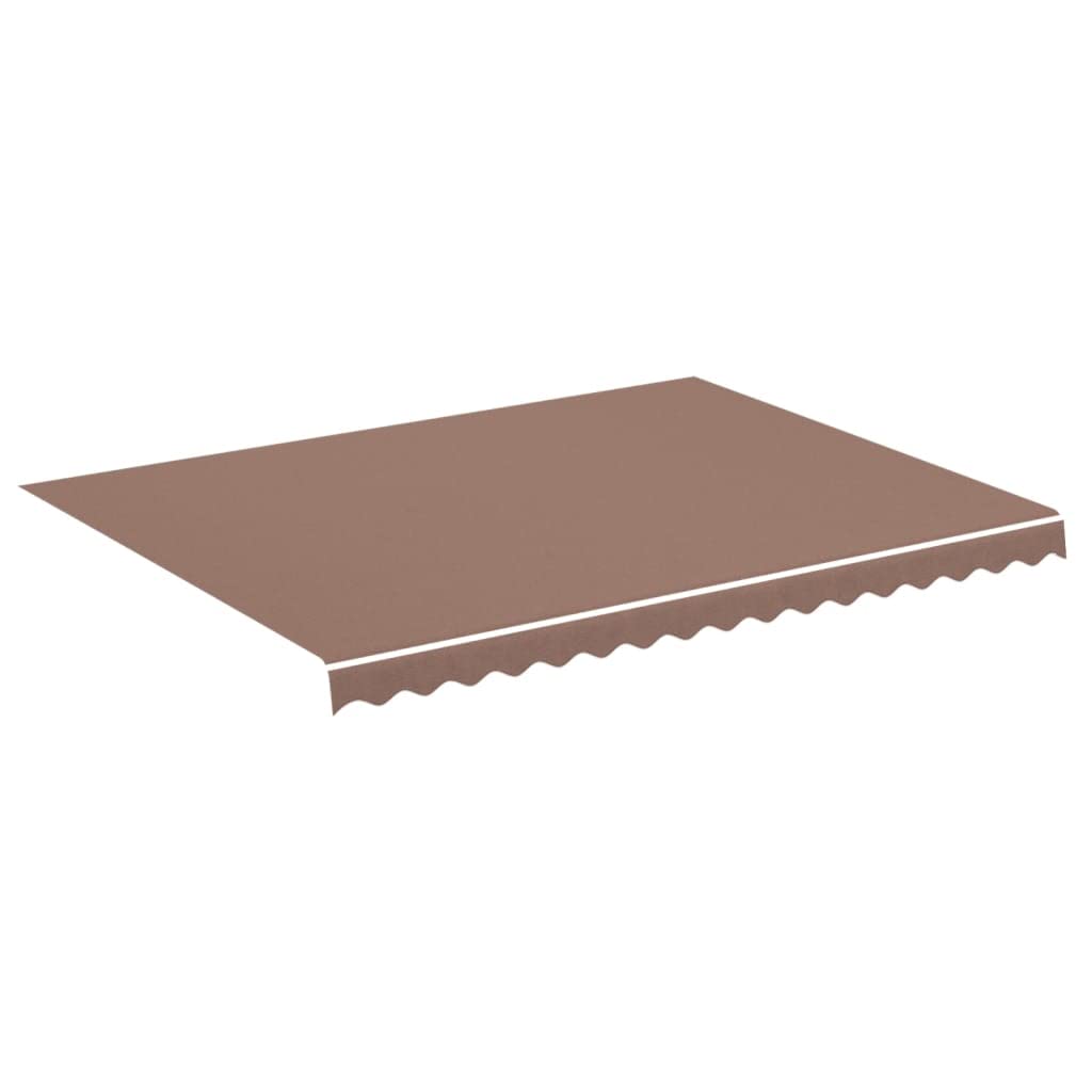 vidaXL Awning Replacement Fabric Brown 380x295 cm Polyester