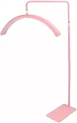 Ring Light Meia Lua, Luminaria Meia Lua Estetica Mesa 3 Tons Ajustavel Salao Beleza Limpeza de Pele(Rosa)