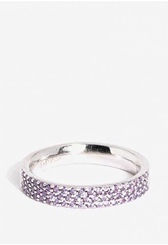 Apm Monaco midi ring for women with violet cubic zirconia stones-A15287OV-44